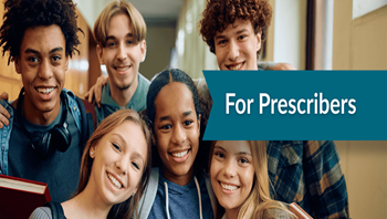 Smiling teens in a group